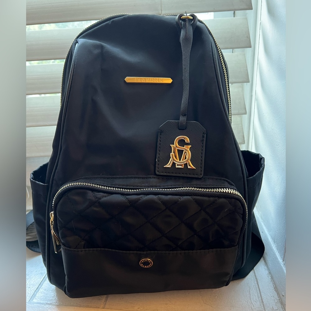 Like New Steve Madden Black Backpack